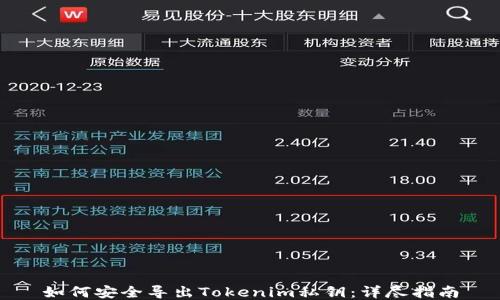 
如何安全导出Tokenim私钥：详尽指南