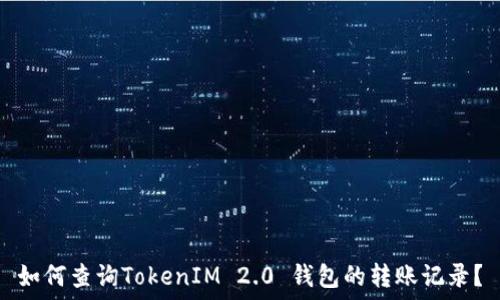  
如何查询TokenIM 2.0 钱包的转账记录？