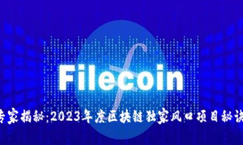 专家揭秘：2023年度区块链独家风口项目秘诀！