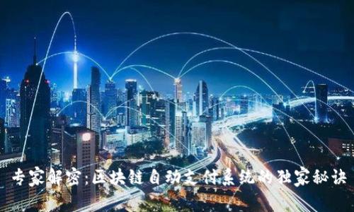 专家解密：区块链自动支付系统的独家秘诀